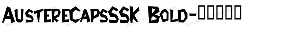 AustereCapsSSK Bold字体转换